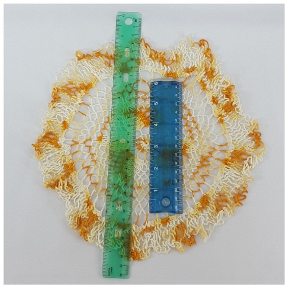 Crochet Multi-Colored Circle Doily. Approx 10" - Picture 2 of 6